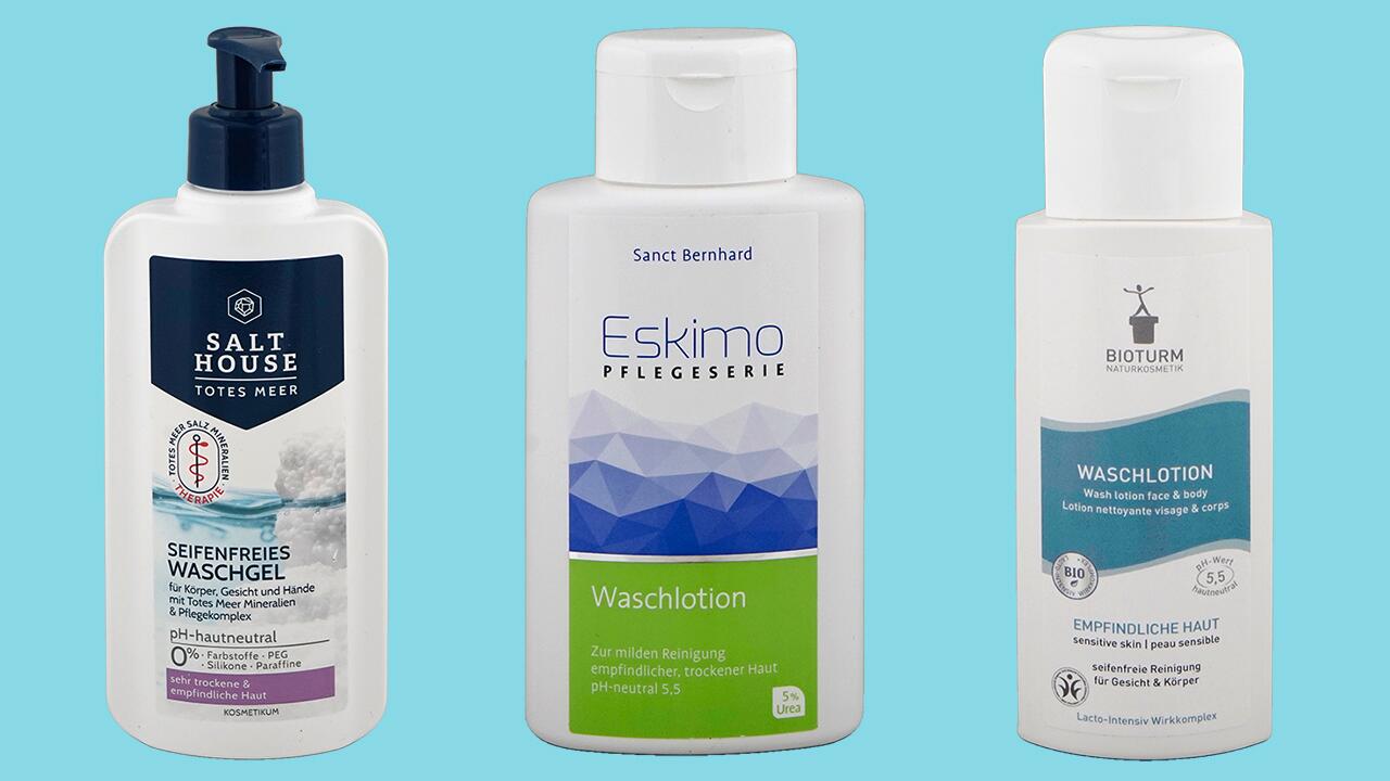 Waschlotionen als Alternative zu Seife: Welche taugen für sensible Haut?